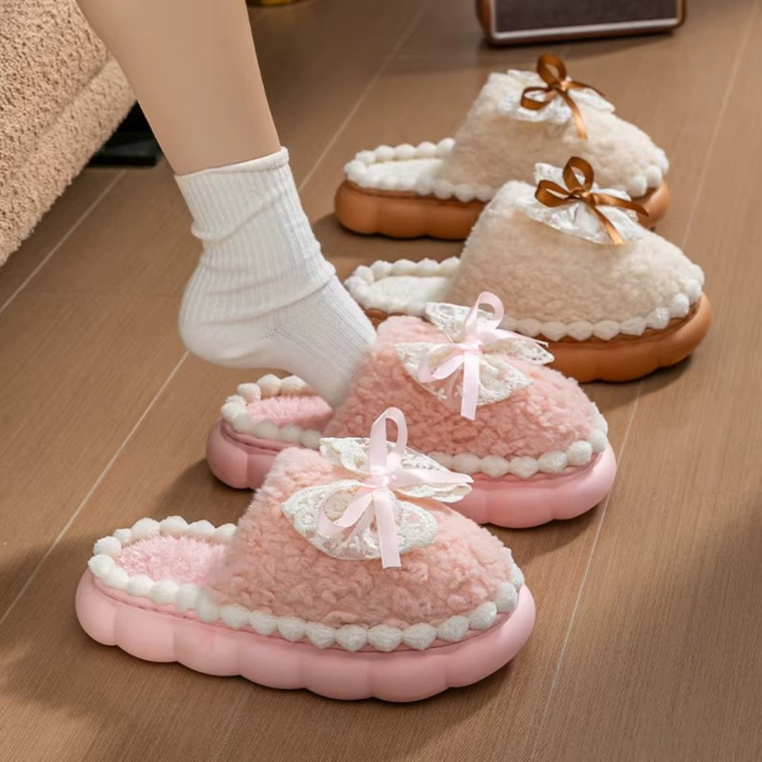 Chaussons Douillets Femme – Fourrés avec Semelle Épaisse Podoways