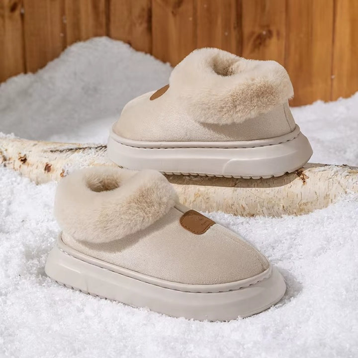 Chaussons Montants Femme – Doublure Fourrée et Chaleur Hiver Podoways 36 Wheat