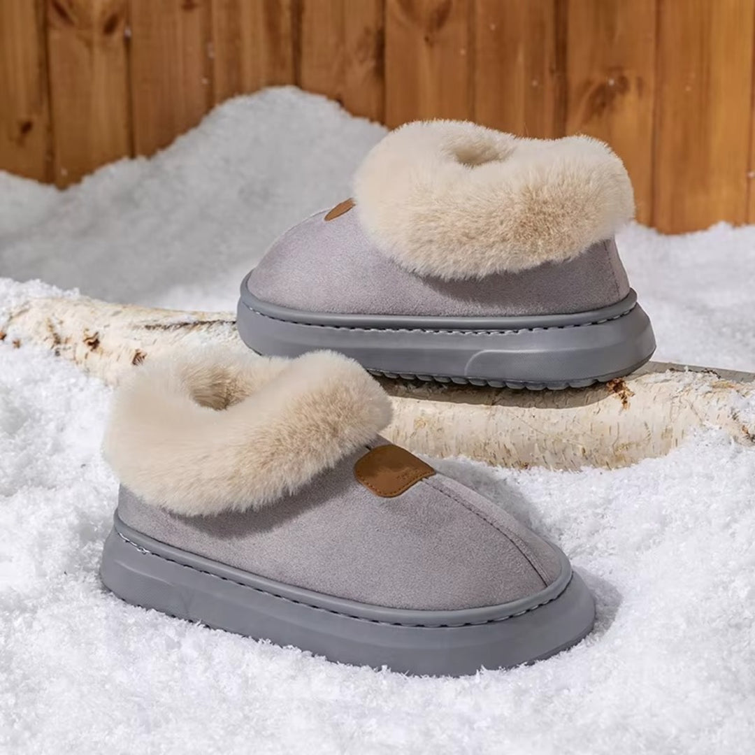 Chaussons Montants Femme – Doublure Fourrée et Chaleur Hiver Podoways 36 Silver