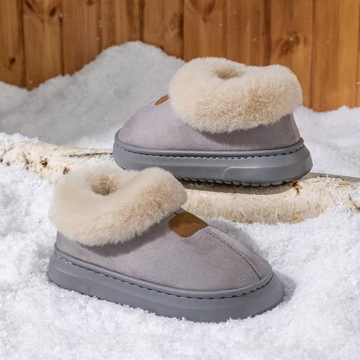 Chaussons Montants Femme – Doublure Fourrée et Chaleur Hiver Podoways 36 Silver