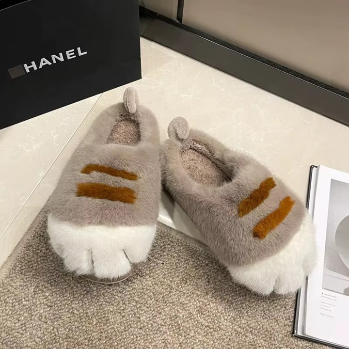 Chaussons Patte de Chat Femme – Fourrés et Ultra Doux Podoways