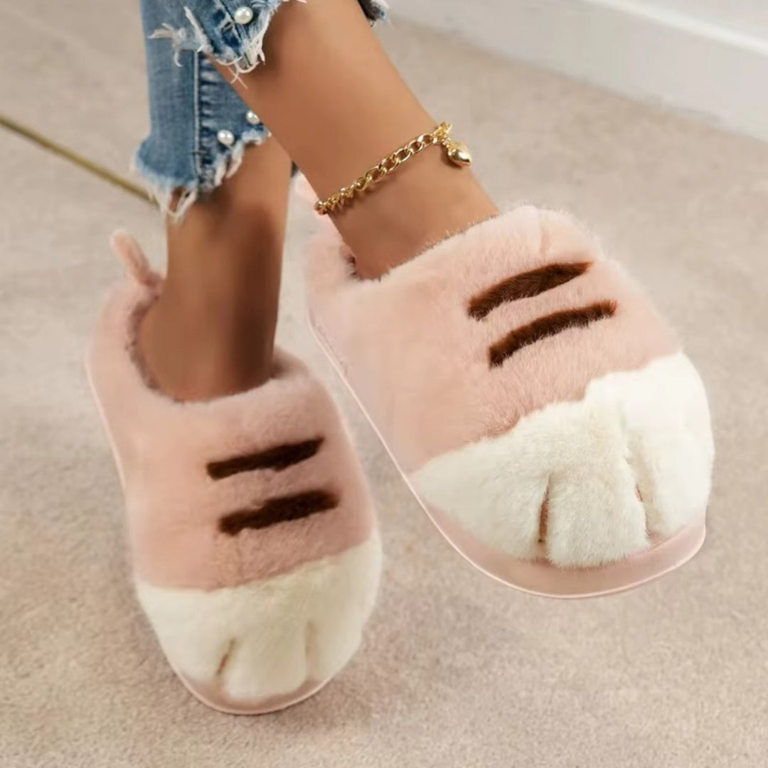 Chaussons Patte de Chat Femme – Fourrés et Ultra Doux Podoways