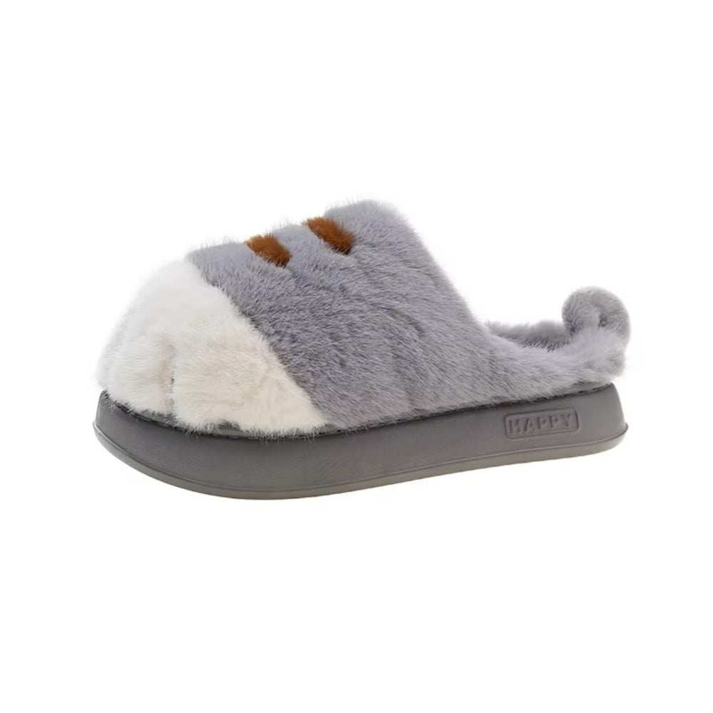 Chaussons Patte de Chat Femme – Fourrés et Ultra Doux Podoways 36 Silver