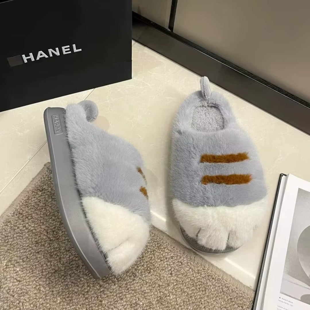 Chaussons Patte de Chat Femme – Fourrés et Ultra Doux Podoways