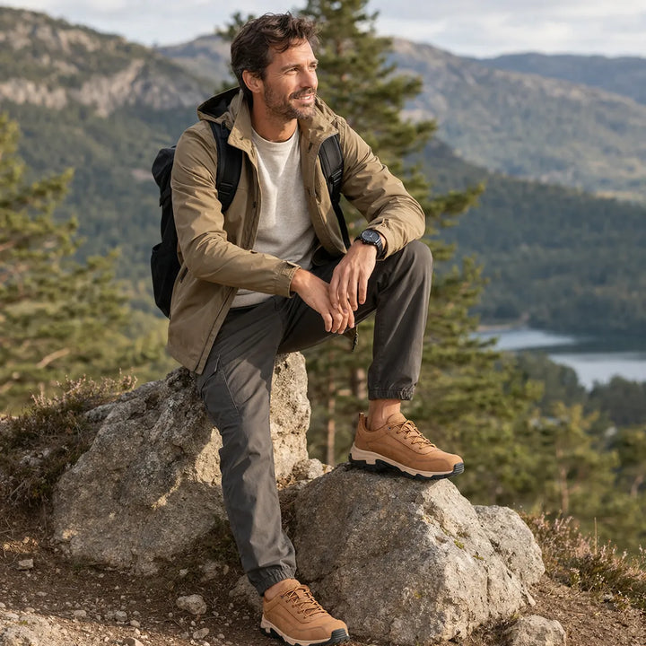 Chaussure orthopédique extra-large en cuir Podoways