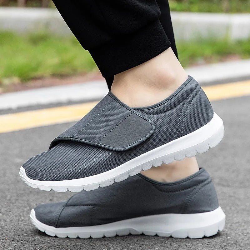 Chaussures pour homme diabétique avec ouverture facile Podoways