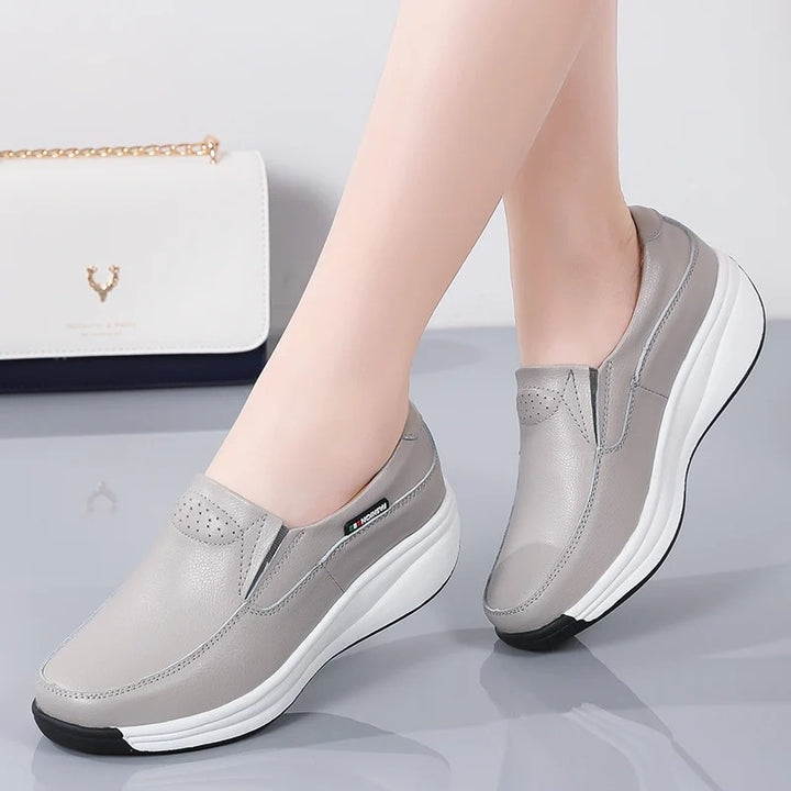chaussure confort femme simili cuir Chaussures Orthopédiques Podoways 36 Silver