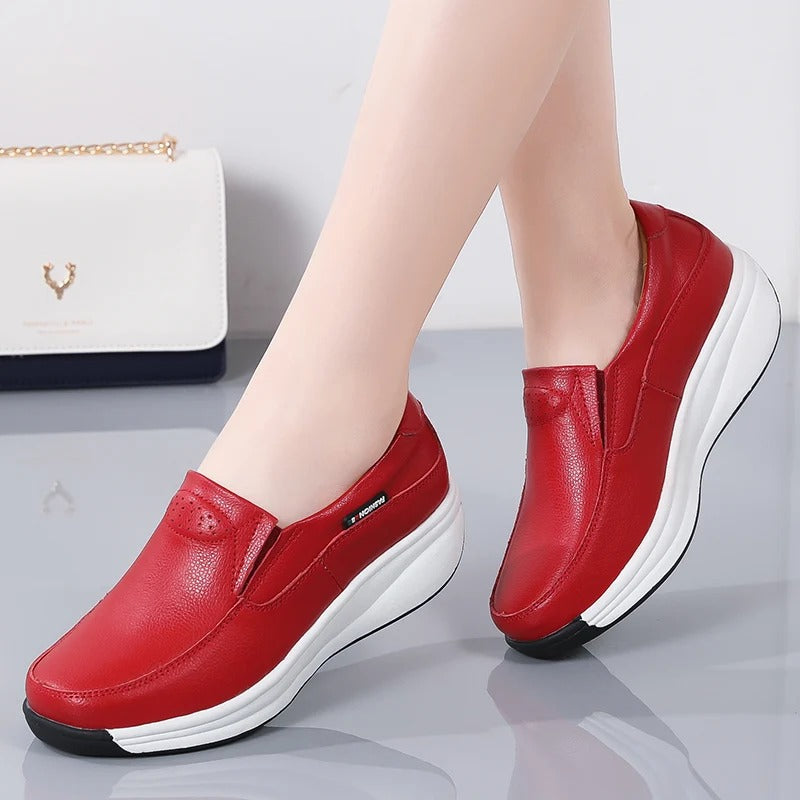 chaussure confort femme simili cuir Chaussures Orthopédiques Podoways