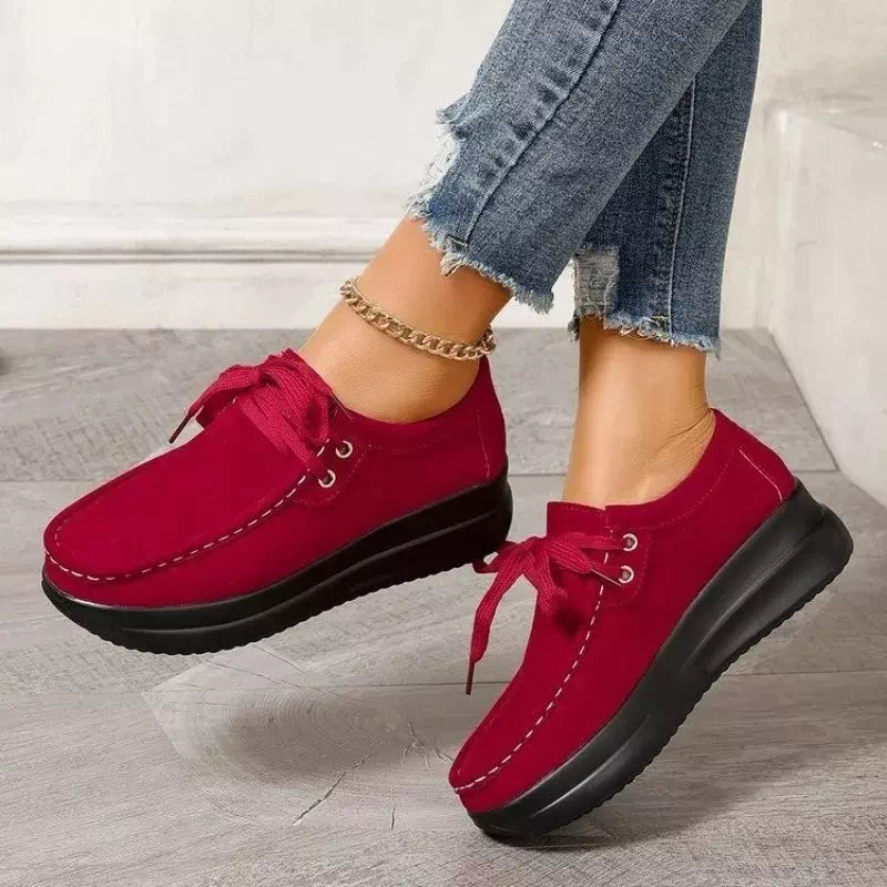Chaussure orthopédique femme en cuir doux  Podoways 36 Red 