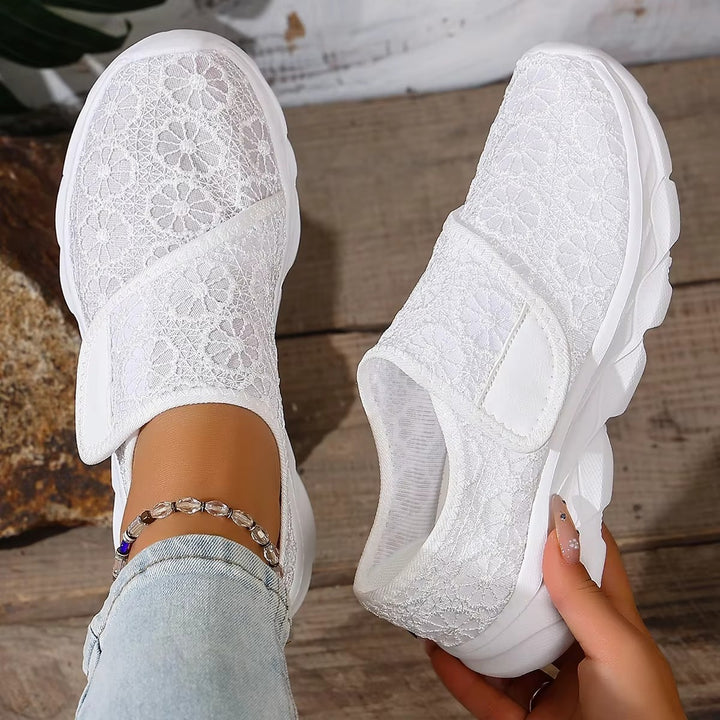Chaussures Confort Femme Pieds Larges – Réglables et Respirantes Podoways