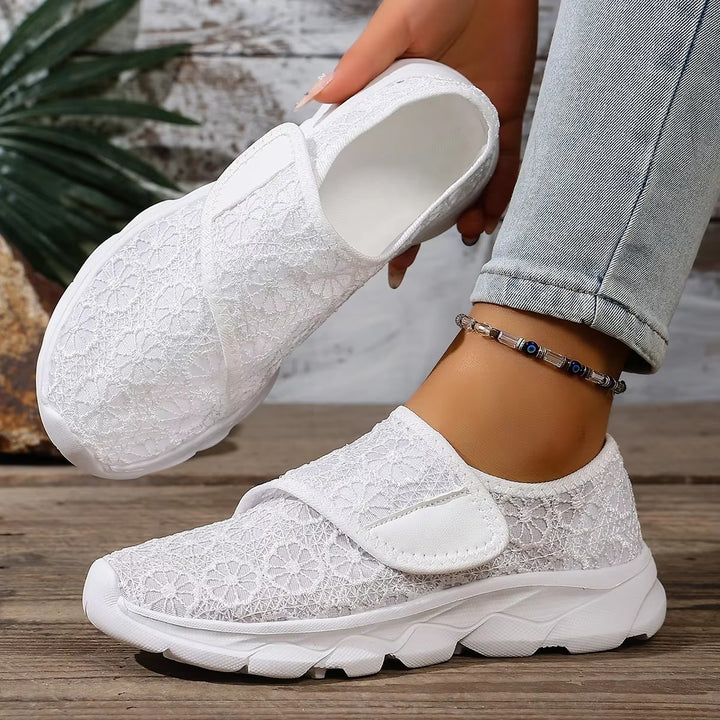 Chaussures Confort Femme Pieds Larges – Réglables et Respirantes Podoways