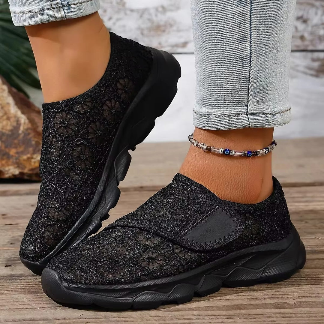 Chaussures Confort Femme Pieds Larges – Réglables et Respirantes Podoways