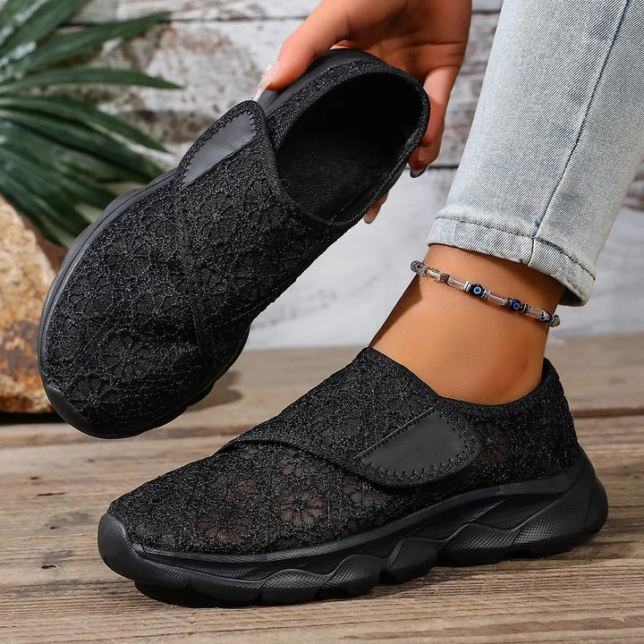 Chaussures Confort Femme Pieds Larges – Réglables et Respirantes Podoways