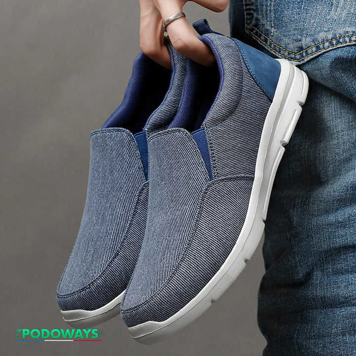 Chaussures orthopédiques pour les pieds larges Chaussures Orthopédiques PODOWAYS 36 SteelBlue 