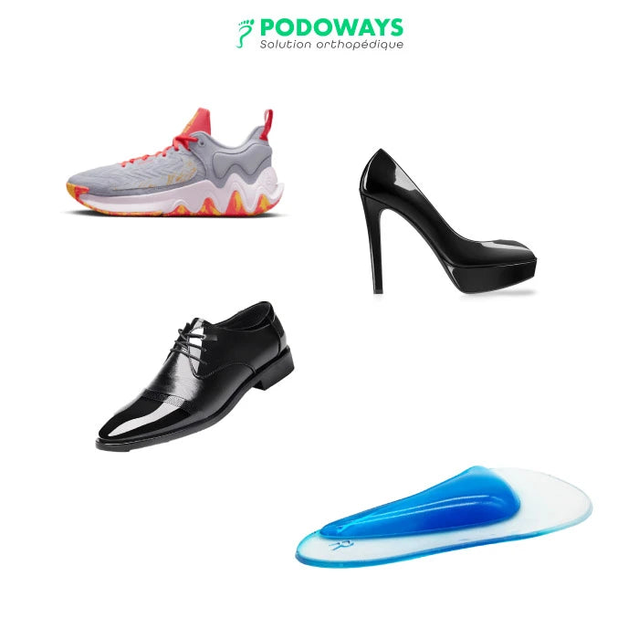 Demi semelle en Gel silicone pour fasciite plantaire  PODOWAYS   