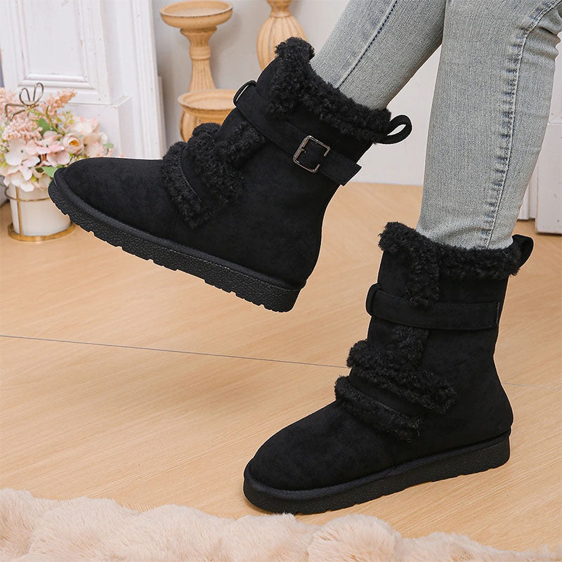 chaussures compensées femme pour l'hiver