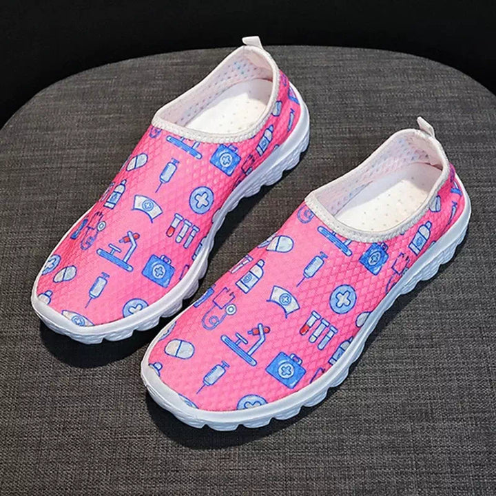 Chaussures confortables Respirantes à motifs Podoways 36 DeepPink