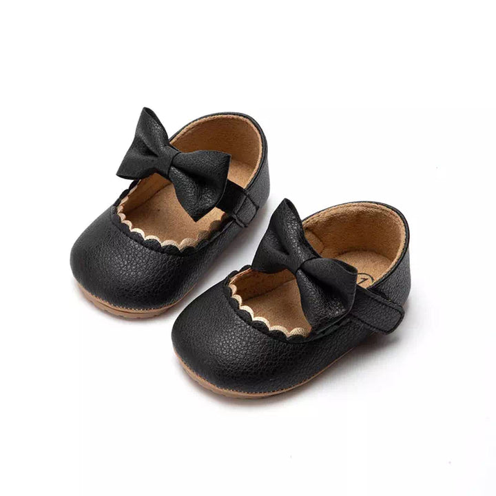 Chaussures pour bébés filles nœud papillon  Podoways 6 à 9mois Black 