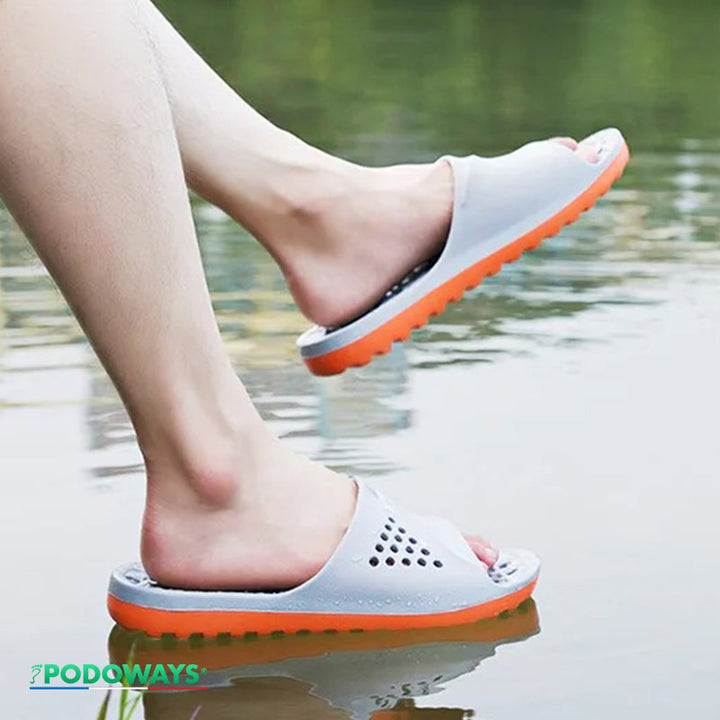 Claquettes orthopédiques de massage – Soulagement Immédiat & Confort Absolu Chaussures Orthopédiques PODOWAYS