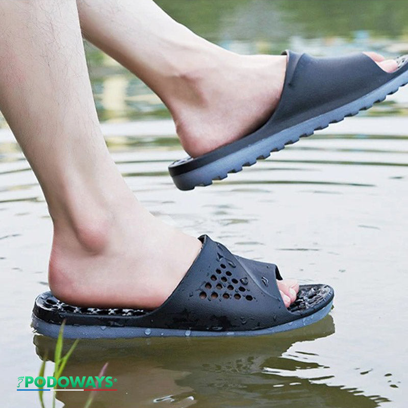 Claquettes orthopédiques de massage – Soulagement Immédiat & Confort Absolu Chaussures Orthopédiques PODOWAYS