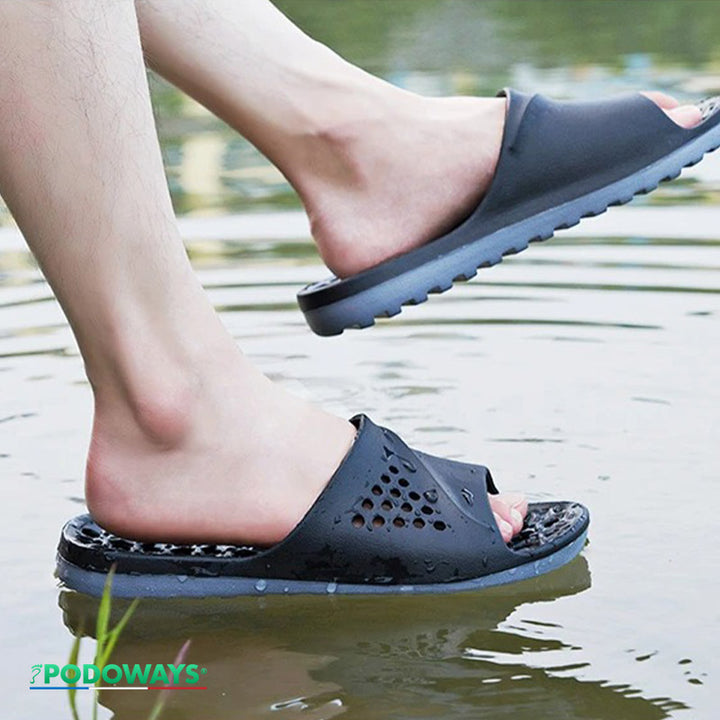 Claquettes orthopédiques de massage – Soulagement Immédiat & Confort Absolu Chaussures Orthopédiques PODOWAYS