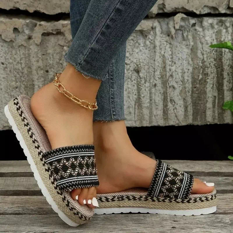 Claquette orthopédique style bohème  Podoways 36 Black 