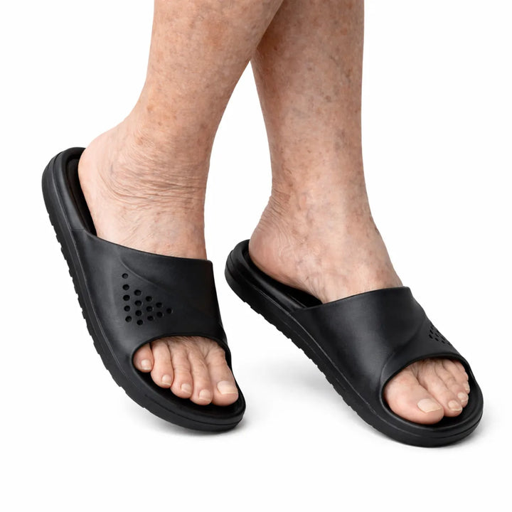 Claquettes orthopédiques de massage – Soulagement Immédiat & Confort Absolu Chaussures Orthopédiques PODOWAYS 36 Black