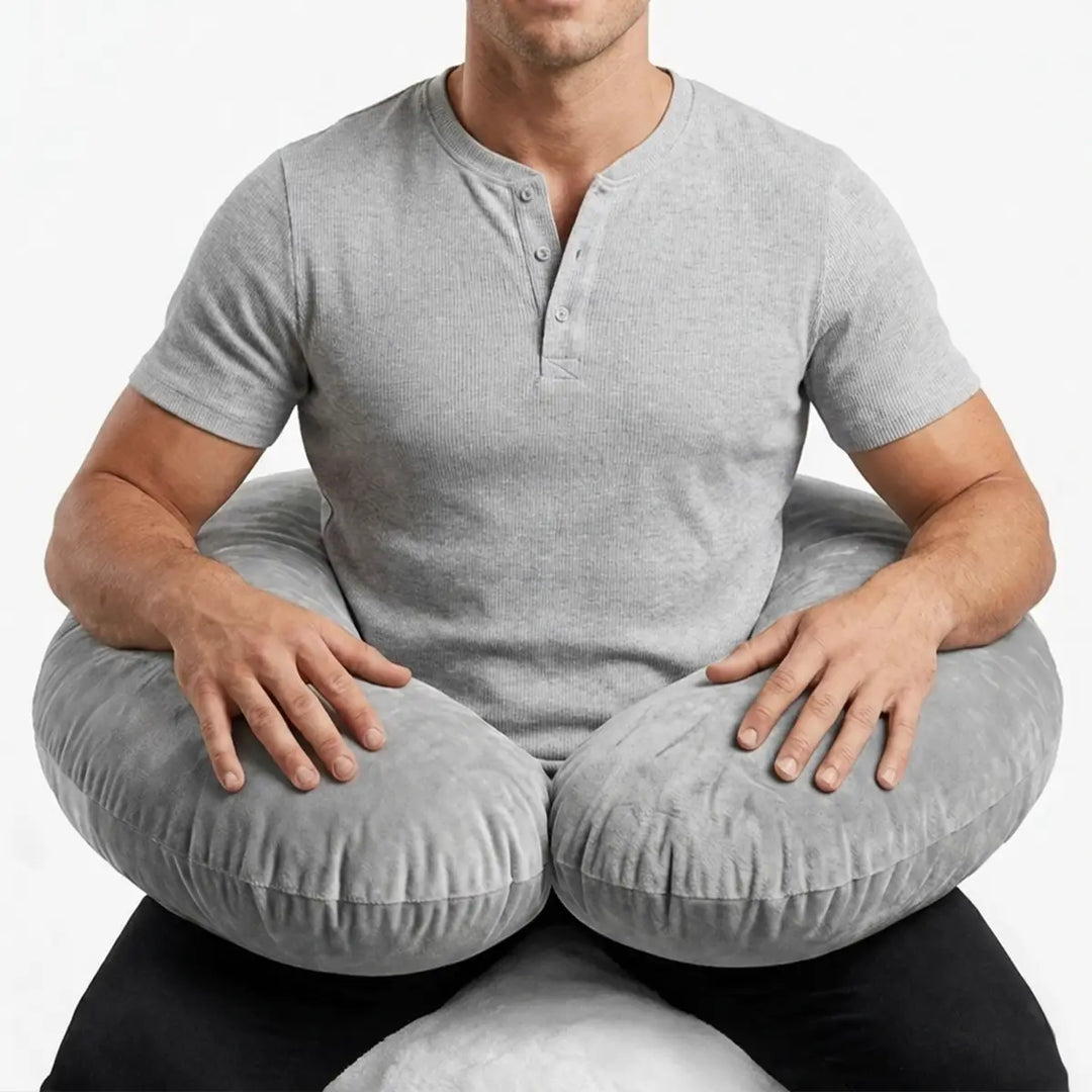 Coussin Orthopédique Alignement Corporel – Maux de Dos & Posture Parfaite Podoways LightGray