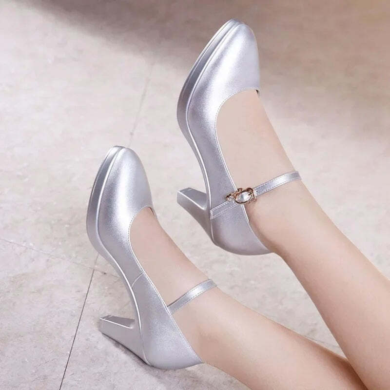 Escarpin femme blanc Podoways 32 Silver