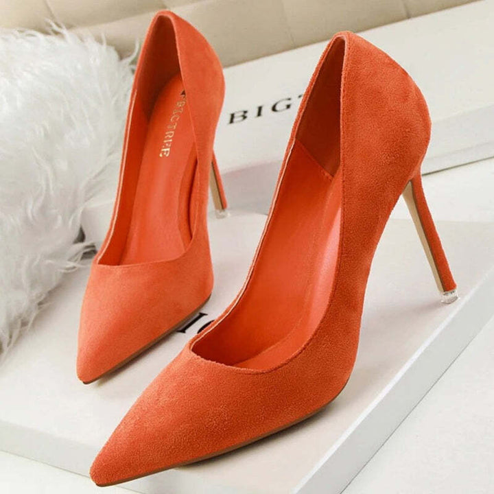 Escarpins bleu marine femme Podoways 33 Orange