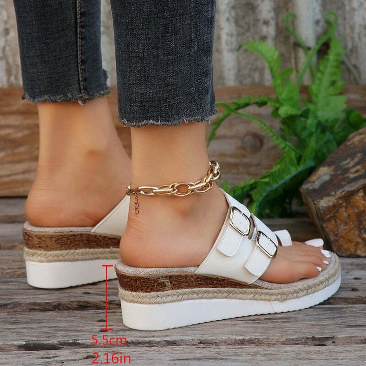 Espadrille blanc hallux valgus Podoways