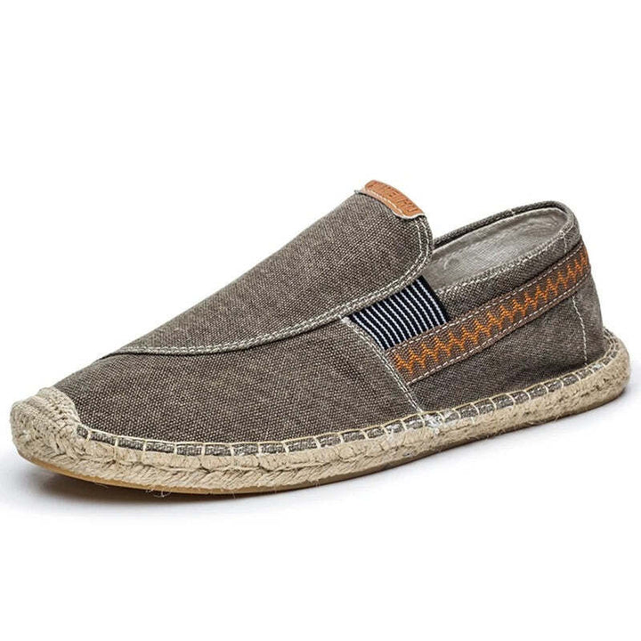 Espadrilles en toile bleu marine pour homme Podoways 38 DimGray