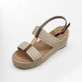 Charger l'image dans la visionneuse de la galerie, Espadrille corde femme Podoways 36 Wheat
