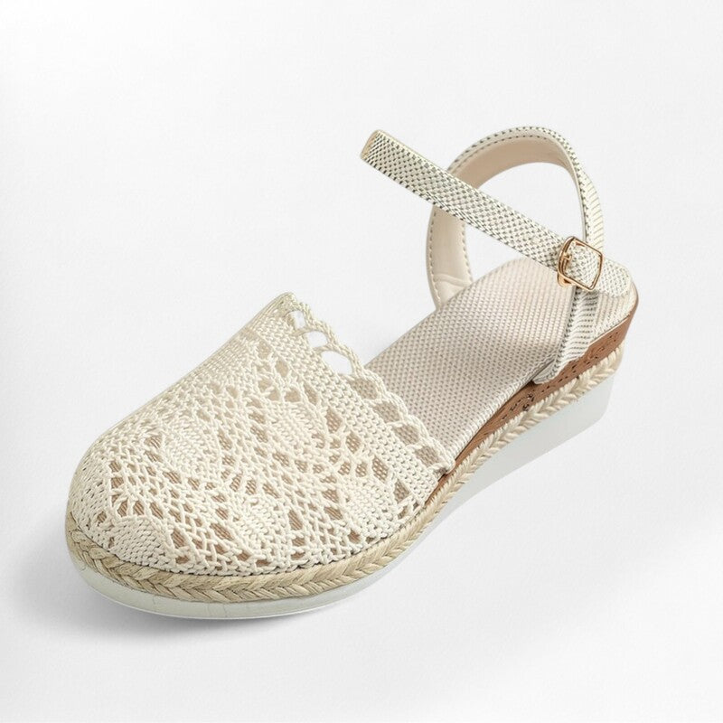 Espadrille femme dentelle Podoways 36 Blanc
