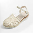 Charger l'image dans la visionneuse de la galerie, Espadrille femme dentelle Podoways 36 Blanc
