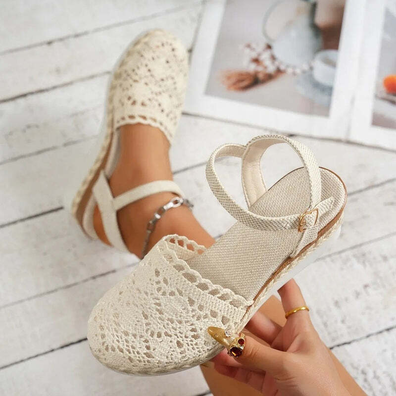 Espadrille femme dentelle Podoways