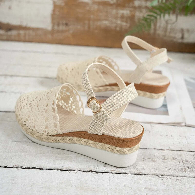 Espadrille femme dentelle Podoways