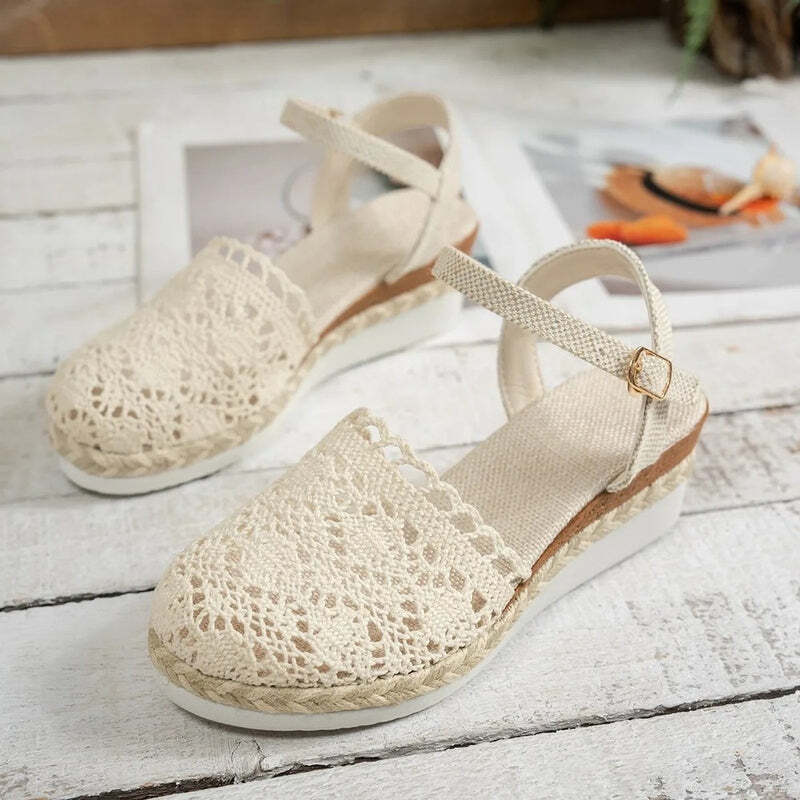 Espadrille femme dentelle Podoways
