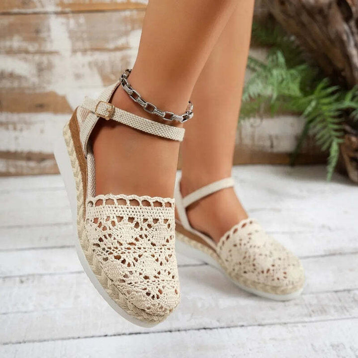 Espadrille femme dentelle Podoways
