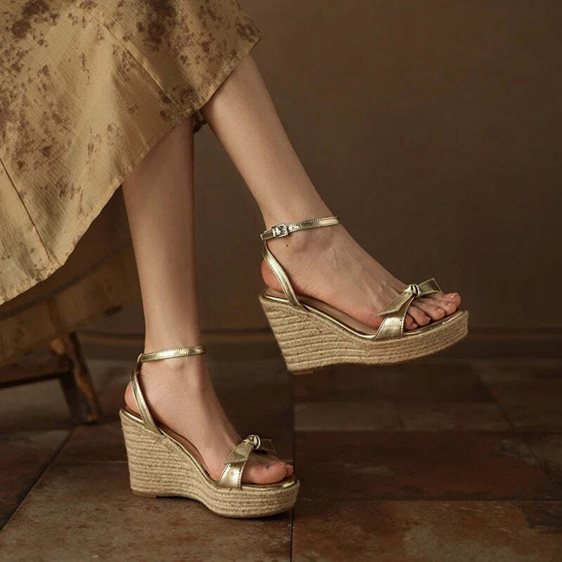 Espadrille femme couleur doré Podoways