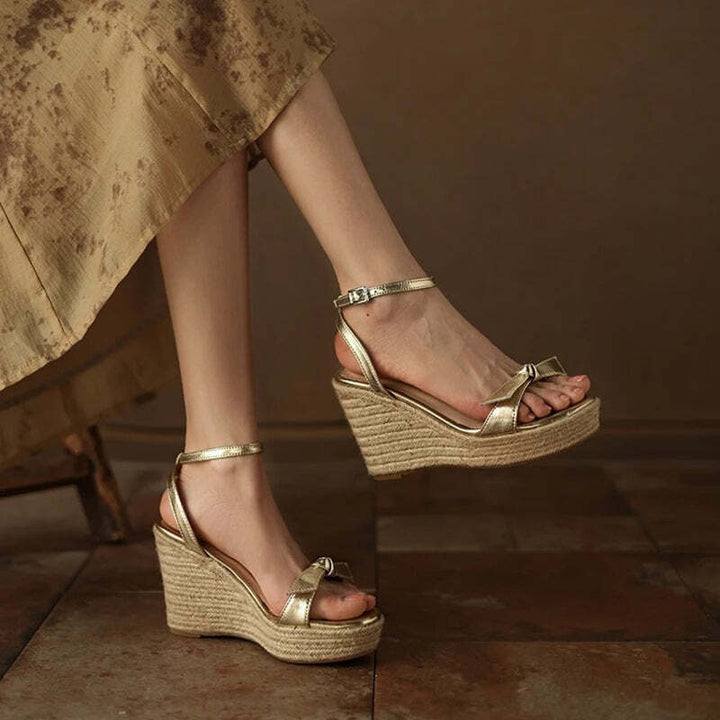 Espadrille femme couleur doré Podoways
