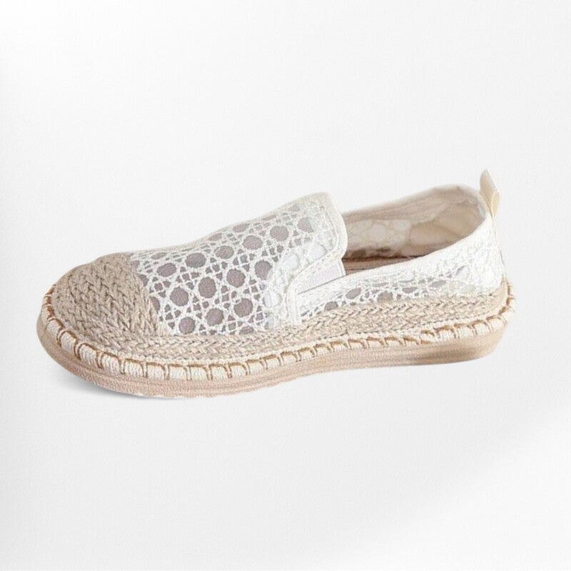 Espadrille femme en toile respirante Podoways 35 Blanc