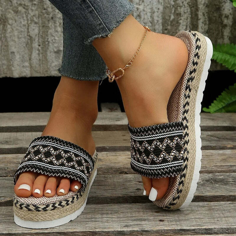 Espadrille femme plateforme Podoways 35 Black
