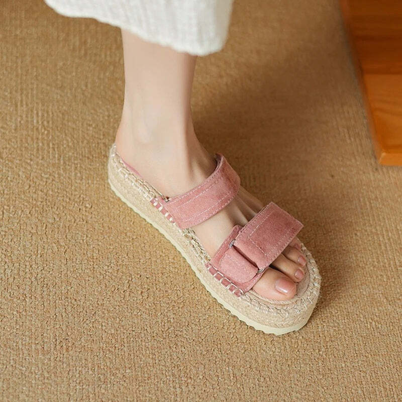 Espadrille femme rose Podoways