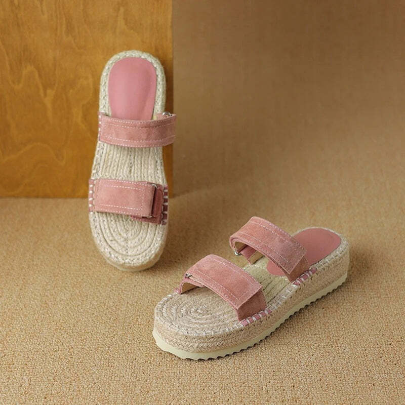 Espadrille femme rose Podoways
