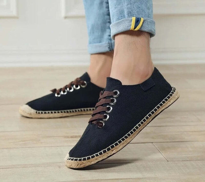 Espadrilles pour homme avec lacets Podoways 39 Black
