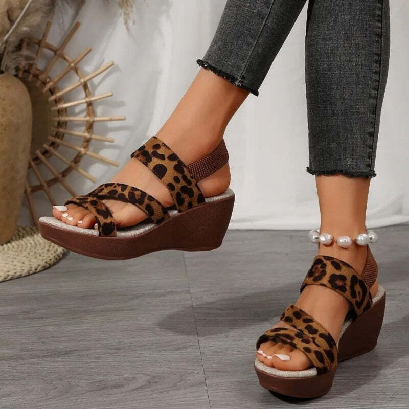 Espadrille leopard femme Podoways