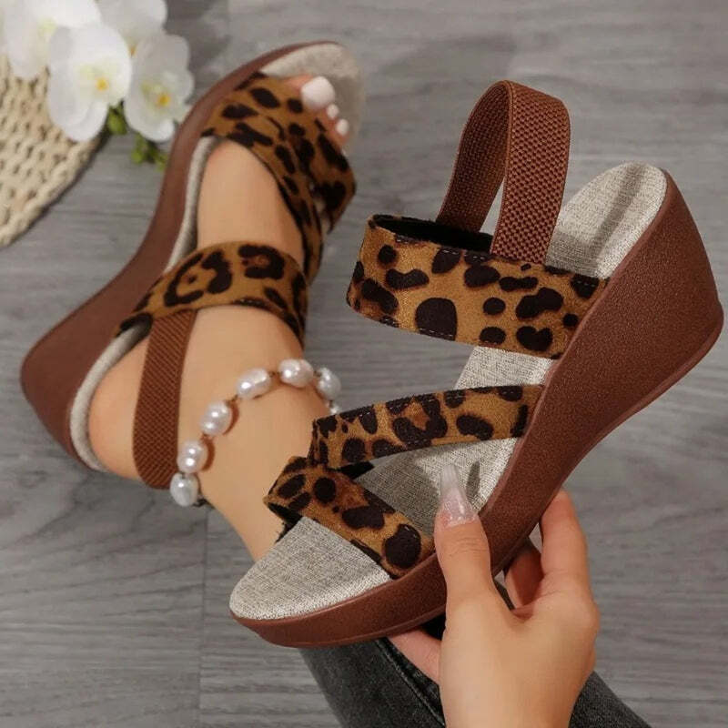 Espadrille leopard femme Podoways