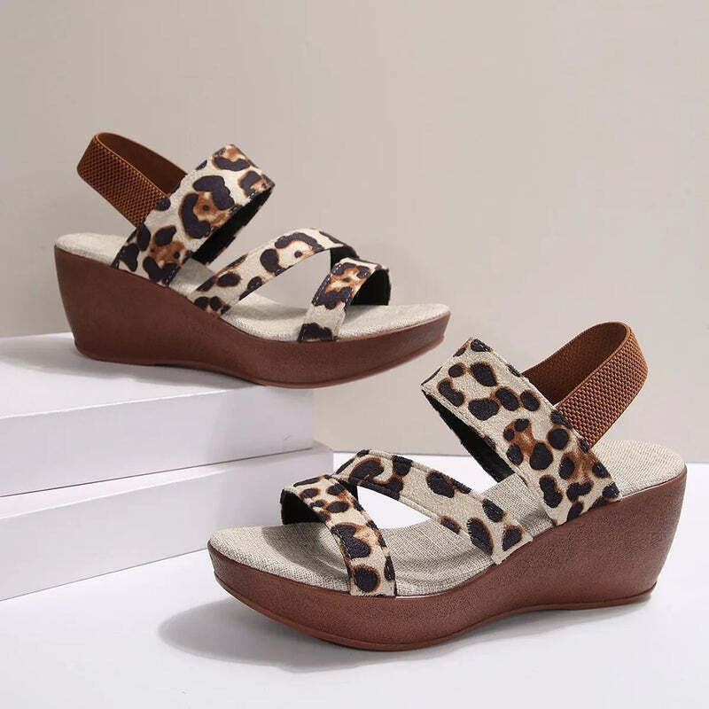 Espadrille leopard femme Podoways