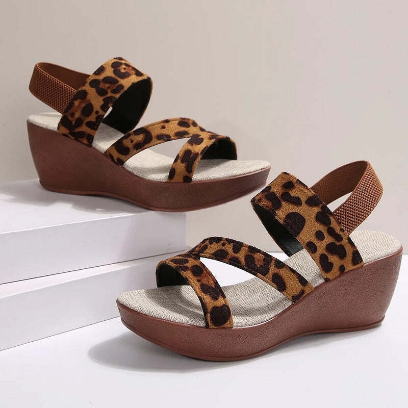 Espadrille leopard femme Podoways